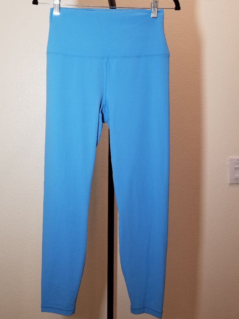 Member's Mark Womens L Ladies Zen High-Rise Blue Ankle Legging Gym Workout NWOT